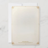  Charm Bloemen Afstuderen Party Uitnodiging (Achterkant)