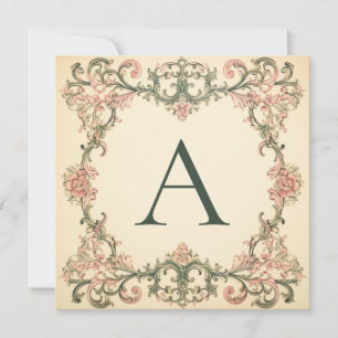  Charm Blooms: Monogrammed Note Kaarten