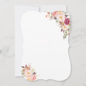 Charm Blush Pink Floral Vrijgezellenfeest Tea Part Kaart (Achterkant)