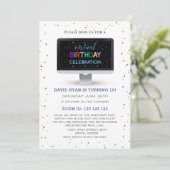 Charm Boy Colorful Virtual Birthday Celebration Kaart (Staand voorkant)