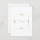  Charm Bruiloft RSVP Kaart (Voorkant / Achterkant)