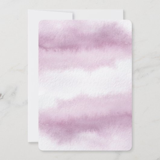 Charm Calligrafie Roze Aquarel Vrijgezellenfeest Kaart (Achterkant)