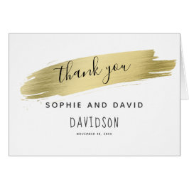 Charm Calligraphy Gold Stroke Bedankt