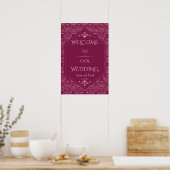 Charm Cooper Great Gatsby Trouw Welkomstbord Poster (Keuken)