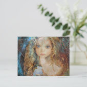Charm - Fairy Angel met Fairy Dust Blessings Briefkaart (Staand voorkant)