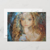 Charm - Fairy Angel met Fairy Dust Blessings Briefkaart (Voorkant / Achterkant)