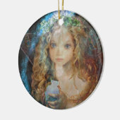 Charm - Fairy Angel met Fairy Dust Blessings Keramisch Ornament (Links)
