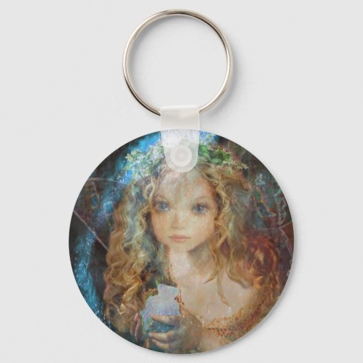 Charm - Fairy Angel met Fairy Dust Blessings Sleutelhanger (Voorkant)