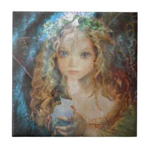 Charm - Fairy Angel met Fairy Dust Blessings Tegeltje