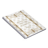 Charm Gold Great Gatsby Art Deco Wedding Planner Notitieboek (Rechterzijde)