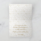 Charm Gold Ons eerste kerstfeest als Pas getrouwd Kaart (Binnen)