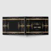 Charm Gold Roaring 20's Great Gatsby Wedding 1920 Gastenboek (Volledig)