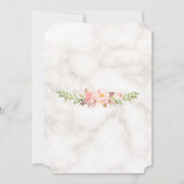 Charm Goud Waterverf Blush Roze Bloem Doop Kaart (Achterkant)