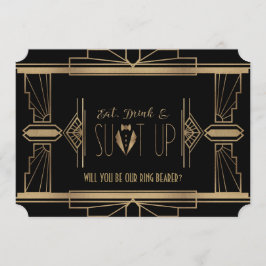 Charm Great Gatsby WILT JE MIJN RINGDRAGER ZIJN Kaart