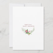 Charm Hummingbird Tropical Flowers Baby in Bloom Kaart (Achterkant)