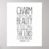 Charm is bedrieglijk en mooi, werkwoorden 31:30 poster (Voorkant)