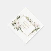 Charm Keizerlelies Goud 1e Verjaardag Doop   Servet (Hoek)