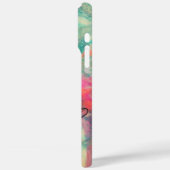 CHARM/Lady met Mask Monogram roze Blauwgroen Groen Case-Mate iPhone Case (Achterkant / Links)