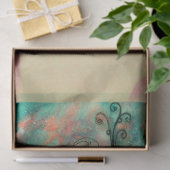 CHARM/Lady met Mask Monogram roze Blauwgroen Groen Tissuepapier (Geschenk)