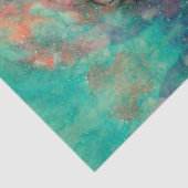 CHARM/Lady met Mask Monogram roze Blauwgroen Groen Tissuepapier (Detail)