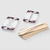 Charm Lavendel Navyblauw Bloem Bloei Programma Handwaaier (Niet-gemonteerd)