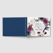Charm Lavender Paarse Floral Bloom Wedding Gastenboek (Volledig)