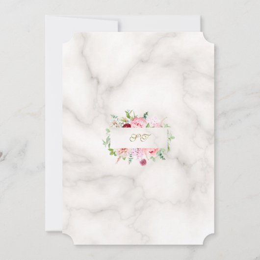 Charm Lentewaterverf Paeoniën Sweet Sixteen Kaart (Achterkant)