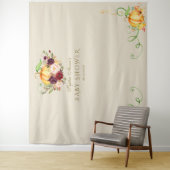 Charm Little Pumpkin Thanksgiving Baby Shower Wandkleed (In situ)