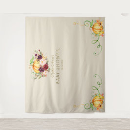 Charm Little Pumpkin Thanksgiving Baby shower Wandkleed