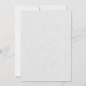 Charm Marsala Maroon Bloemige Verlovingsfeest Kaart (Achterkant)