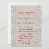 Charm Mason Jar Wedding Invitation Kaart (Achterkant)