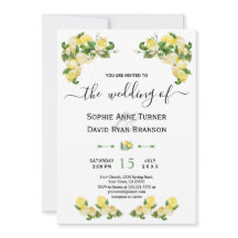 Charm Mediterranean Lemon Fruits Flowers Wedding