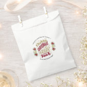 Charm Merry Happy Nieuwjaar Typografie Bedankzakje (Geknipt)