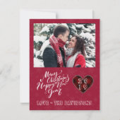 Charm Merry Happy Nieuwjaarsfoto van Charm Feestdagenkaart (Voorkant)