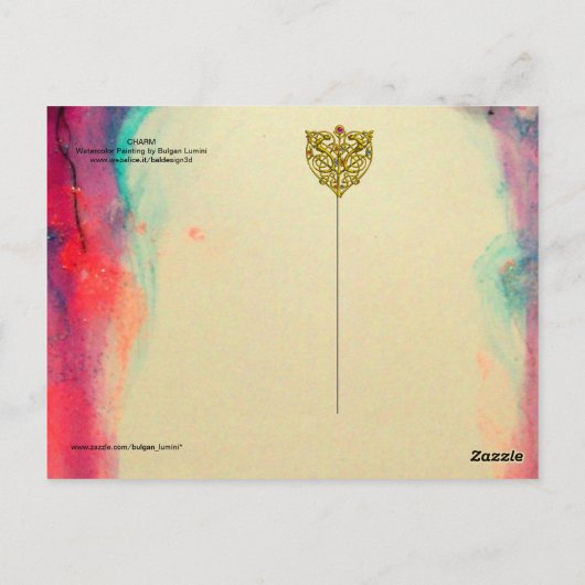 CHARM MONOGRAM BRIEFKAART (Achterkant)