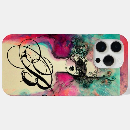 CHARM MONOGRAM Case-Mate iPhone CASE (Achterkant (horizontaal))