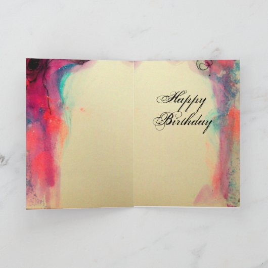 CHARM MONOGRAM / Happy Birthday Kaart (Binnen)