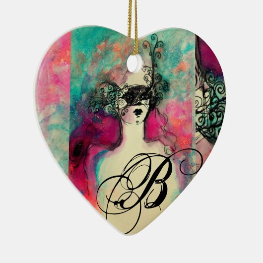 CHARM MONOGRAM, hart Keramisch Ornament (Rechts)