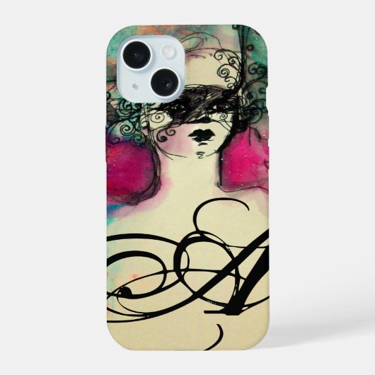 CHARM MONOGRAM iPhone 15 CASE (Achterkant)