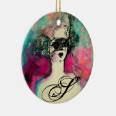 CHARM MONOGRAM KERAMISCH ORNAMENT (Rechts)