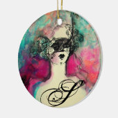 CHARM MONOGRAM KERAMISCH ORNAMENT (Links)