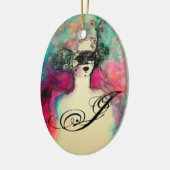 CHARM MONOGRAM KERAMISCH ORNAMENT (Links)