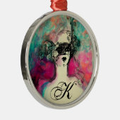 CHARM MONOGRAM METALEN ORNAMENT (Rechts)