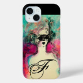 CHARM MONOGRAM / mysterieuze schoonheid met masker Case-Mate iPhone Case (Achterkant)