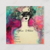 CHARM MONOGRAM/Mysterious Beauty Vierkante Visitekaartje (Voorkant)