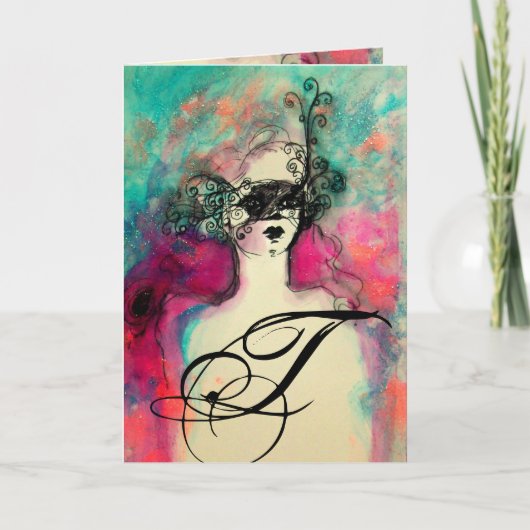 CHARM MONOGRAM NOTITIEKAARTJE (Voorkant)