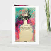 CHARM MONOGRAM / Oud en Nieuw-viering Feestdagen Kaart (Achterkant)