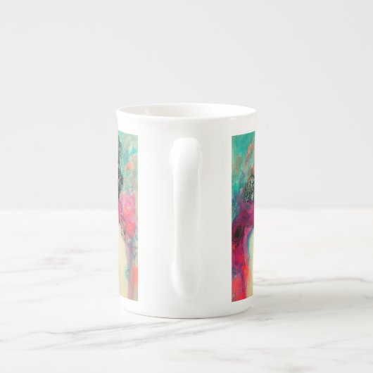 CHARM MONOGRAM PORSELEIN KOP (Achterkant)