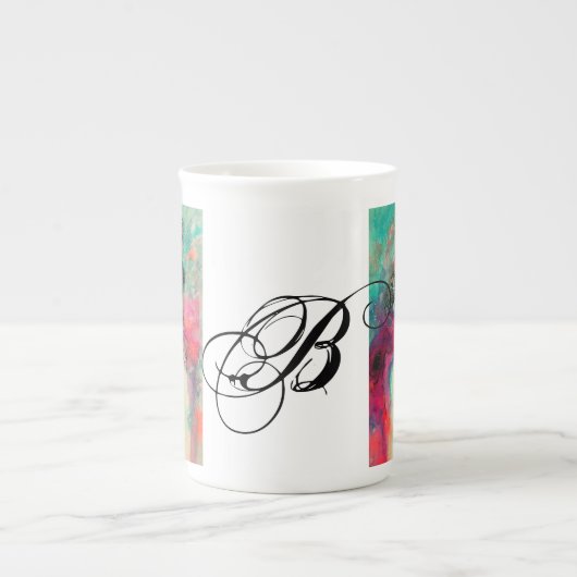 CHARM MONOGRAM PORSELEIN KOP (Voorkant)