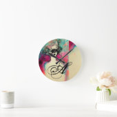 CHARM MONOGRAM RONDE KLOK (Huis)